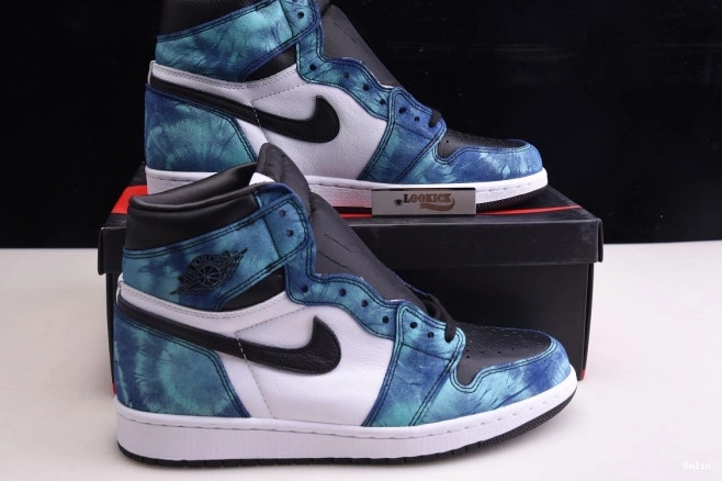 Bmlin Tie-Dye Air OG 1 High Jordan CD0461-100 0712